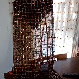 Sexy and club floor length squind skirt